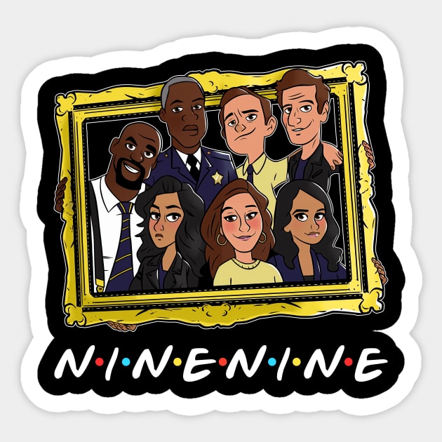 Nine Nine Sticker by MitchLudwig